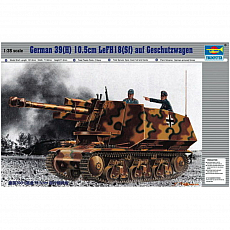 Trumpeter - Deutscher LeFH 18 (Sf) auf Geschützwagen 39(H) - 1:35 - 214 Teile 307527