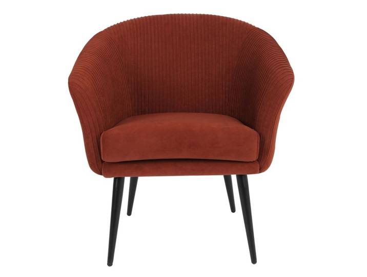 Fauteuil MARCUS tissu terracotta
