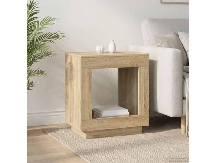 NKOPPFG Beistelltisch Sonoma-Eiche 60x40x65cm Holzwerkstoff Schlanke Form, robustes Material, umweltfreundlich, pflegeleicht, Wohnzimmer, Schlafzimmer, Büro
