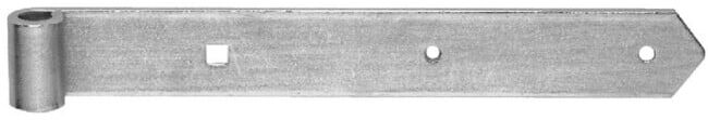 POLLMANN Charnière de portail extrémité pointue pour axe 16 mm, 400 mm, fer, galvanisé clair (1084000)