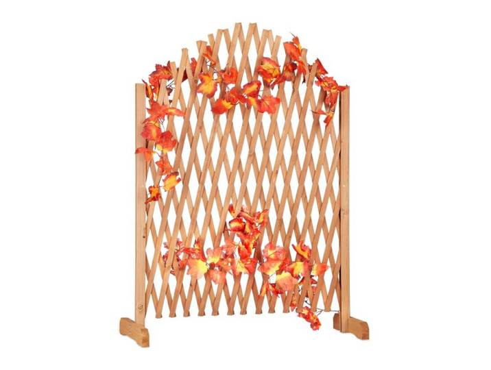 Relaxdays Treillis extensible en bois