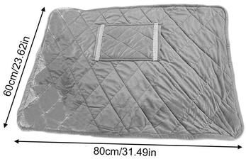 Inspired Finds USB Cordless Heated Blanket Soft Electric Heating Shawl Blanket For Winter Comfort gray