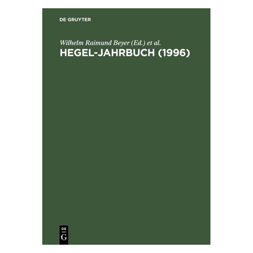 De Gruyter 1996 (Deutsch, Hardcover) (67759011)
