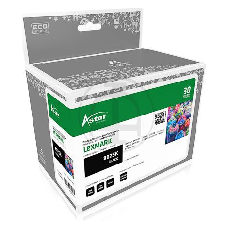 Astar Schwarz Tonerpatrone (Alternative zu: Lexmark 80C2SK0) (BK) (AS11082)