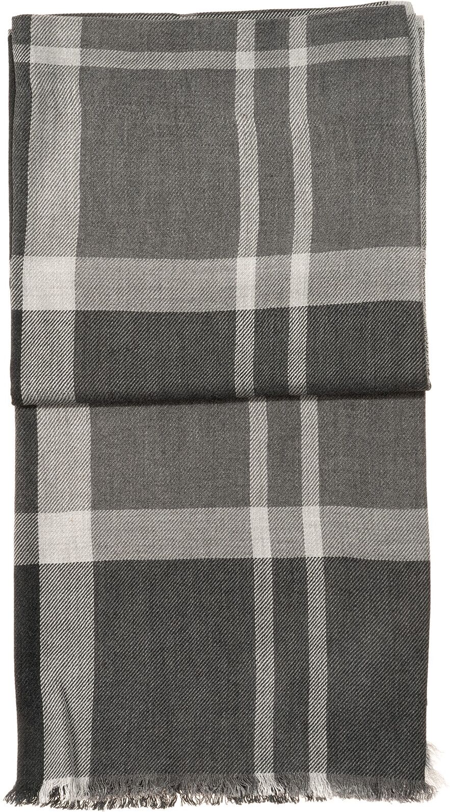 Schal MONTI, Herren, grau, Web, Viskose, Modetücher Schal, weiches material, karomuster