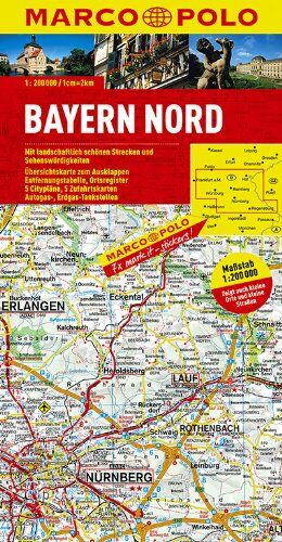 MARCO POLO Karte Bayern Nord 1:200.000 - Preis vom 13.10.2026 11:25:28 h