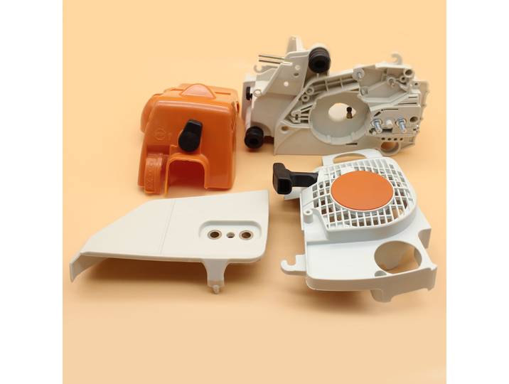 Kit de démarreur à rappel avec couvercle d'embrayage et carter moteur pour tronçonneuses STIHL MS180 MS170 018 017 MS 180 170, pièces de rechange en plastique