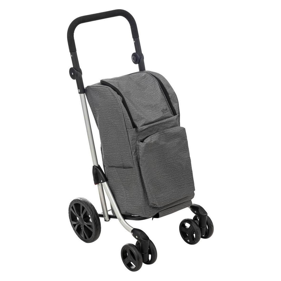 5Five Klappbarer Transportwagen - 4 Räder - Grau - Aluminium (47434470)
