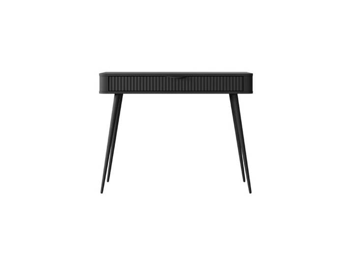 JOUDY - Bureau 100cmeffet rainuré - Noir