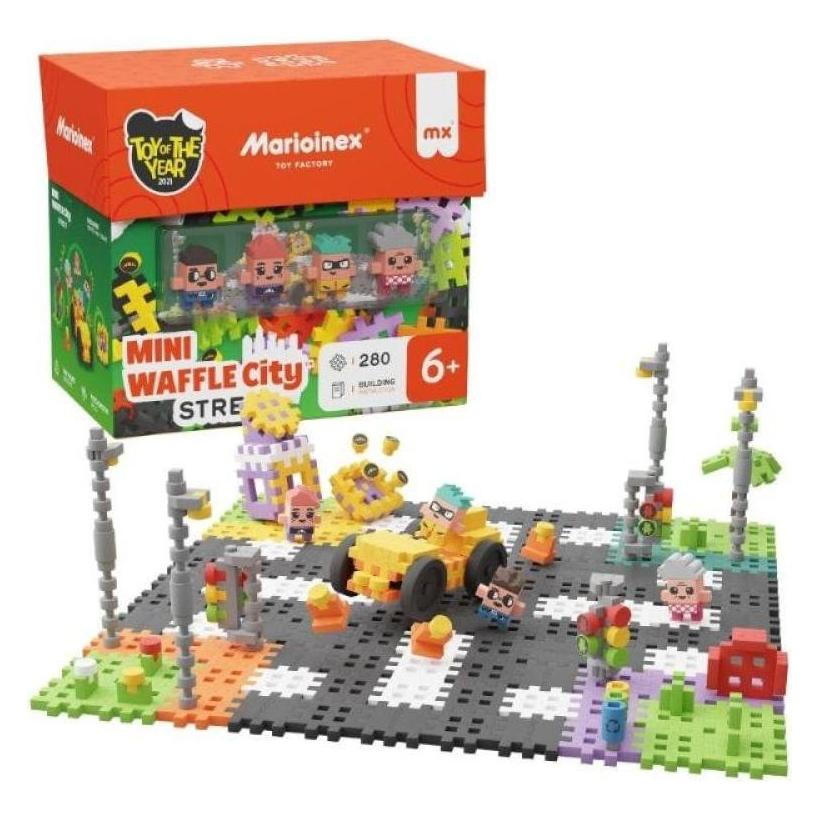 Marioinex Konstruktor Mini-Waffelblöcke City Street 280" (Art. 629) (904183)