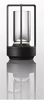Inspire Curations Rechargeable Crystal LED Table Lamp With Touch Control For Bedroom & Home Decor black tricolor Dimming