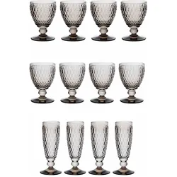 Villeroy & Boch Wasser-, Wein- und Sektgläser Boston Coloured, Weingläser, Grau