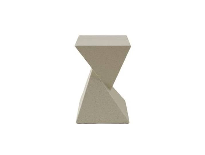 9bbhfJw4R Couchtisch im Landhausstil Kleiner Beistelltisch aus Zement for den Innen- und Außenbereich, minimalistisches Design(Yellow)