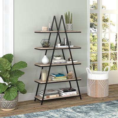 Heath&Cliff Conry 68'' Tall A-Frame Bookcase