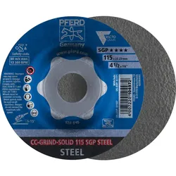 PFERD TOOLS CC-GRIND-SOLID Schleifscheibe Speziallinie SGP STEEL für Stahl - 64187116