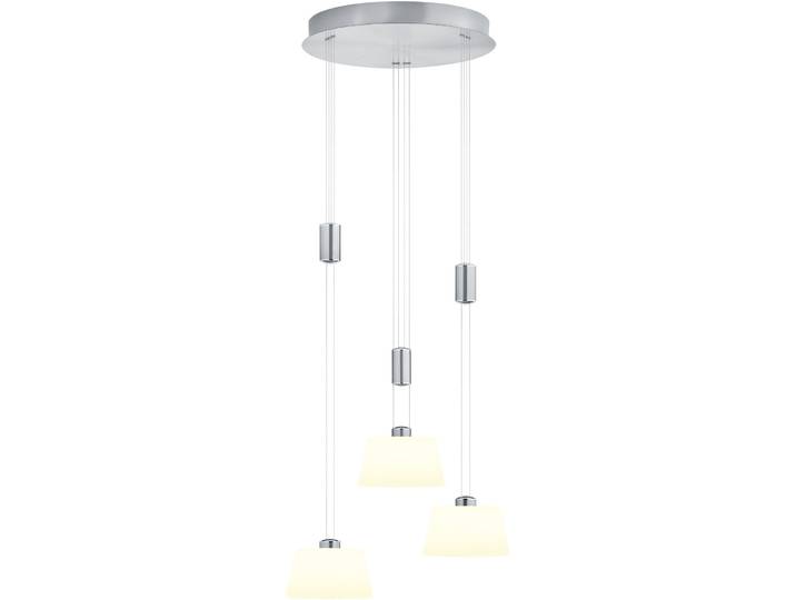 Pendellampe Elegance Nickel matt Metall 2100 lm B 43 cm - LED - Lichtfarbe: Extra warmweiss - LED Energiesparlampen
