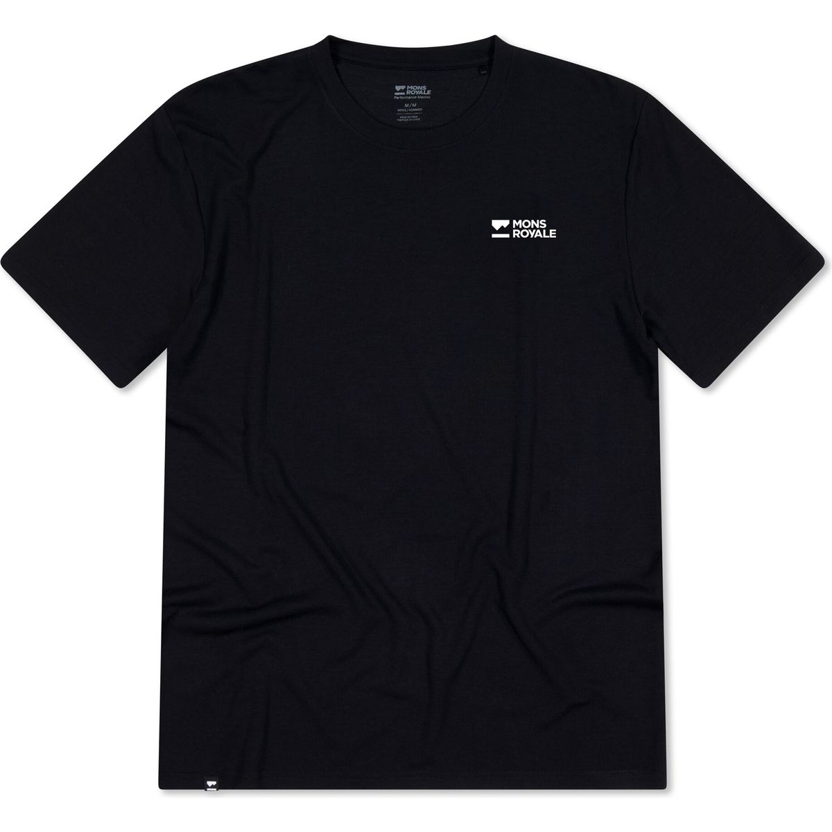 Mons Royale Mens Icon Merino Tee-shirt black (1) XL 100874-1171-001-XL