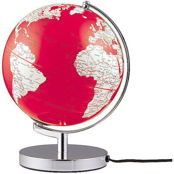 EMFORM Leuchtglobus Terra Light 25cm rot/weiß keine Farbe EG