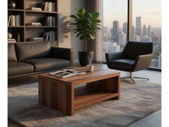 Xlmoebel Couchtisch Eleganter Couchtisch aus Holz für ein modernes Wohnambiente, Made in Europa
