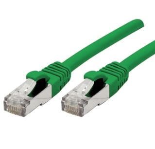 Dexlan Exertis Connect Patchkabel Cat. 6A, S/FTP (PiMF), halogenfrei, mit Rastnasenschutz, grün, 7,5 m 858441