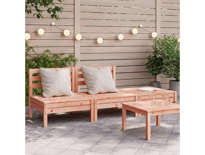 vidaXL Gartensofa 3-Sitzer Massivholz Douglasie