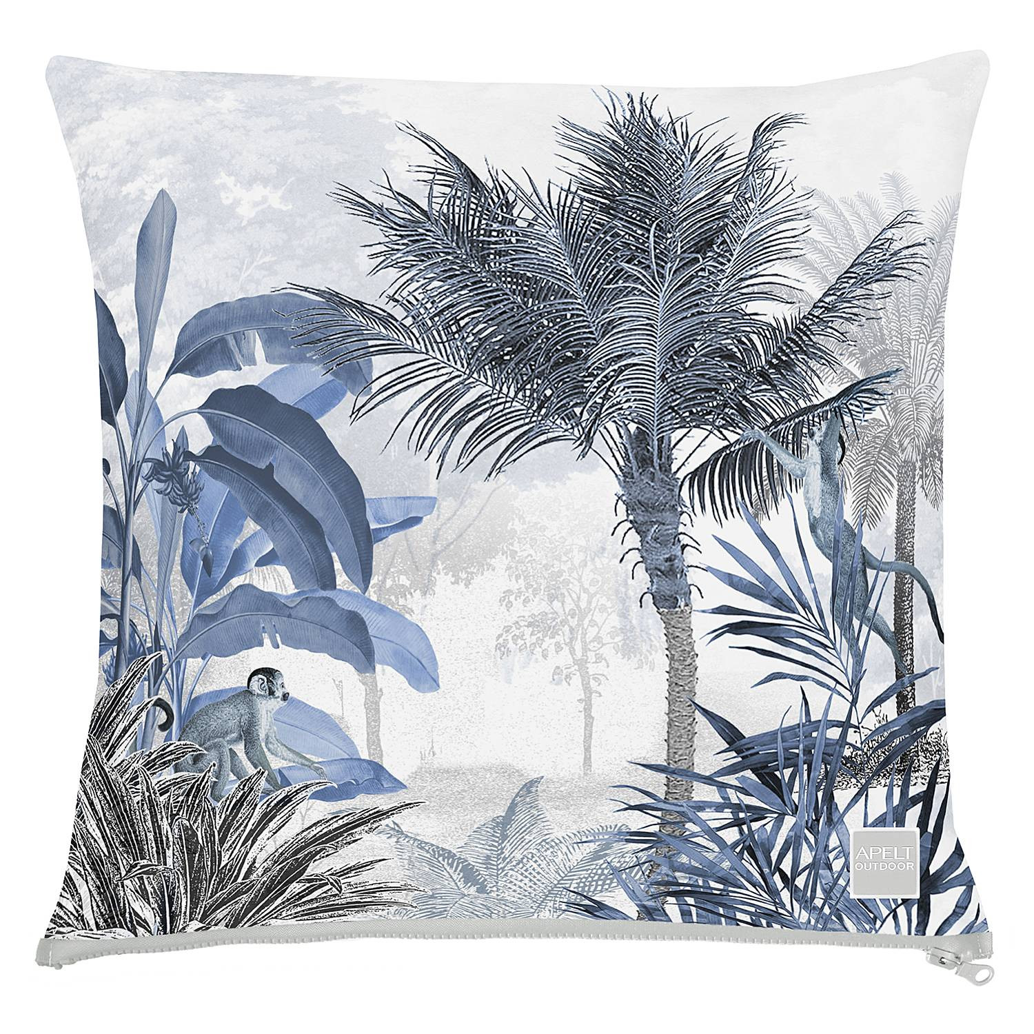home24 Kussensloop blauw, 49 x 49 cm