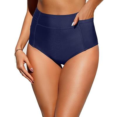 Damen Stretchy Boxershorts Badeanzug Stretchy Boxershorts Slip Hohe Taille Urlaub Strandbekleidung Einfarbige Ärmellose Bademode