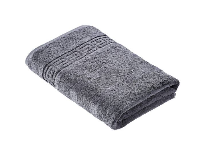 Cawoe Duschtuch, Anthrazit, Textil, Bordüre, 80x160 cm, Textiles Vertrauen - Oeko-Tex®, Made in Germany, saugfähig, angenehm weich, hochwertige Qualität, schadstoffgeprüft, Heimtextilien, Badtextilien, Duschtuch