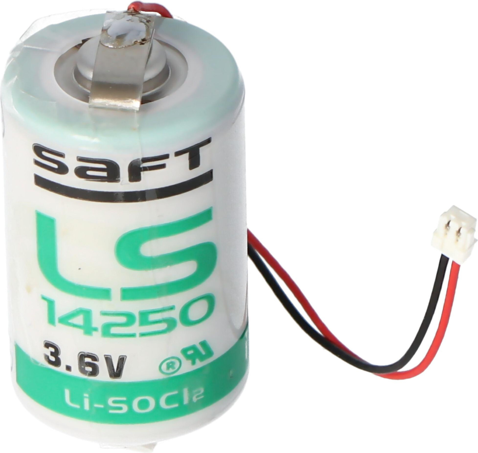 SAFT 3,6 Volt lithiumbatterij voor Winkhaus Blue Chip sluitsysteem, vervangt BC EB batterij voor BC 11, BC 12, BC 14 MK en BC 15, 1/2AA, 25 x 14 mm