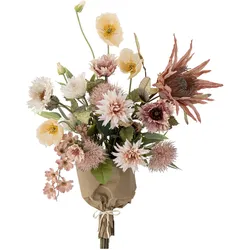 Bloomingville Dust Blumenstrauß Rose, Künstliche Blumen, Ø 40xH109 cm