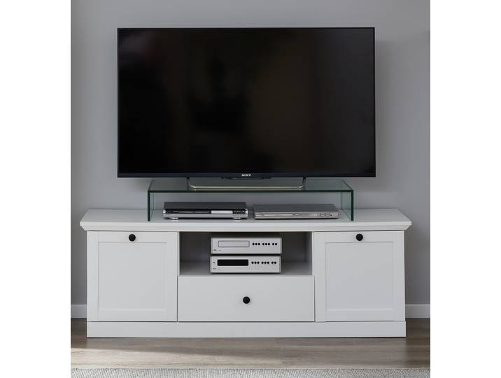 TV-Lowboard Baxter Spanplatte, beschichtet Weiß 139cm