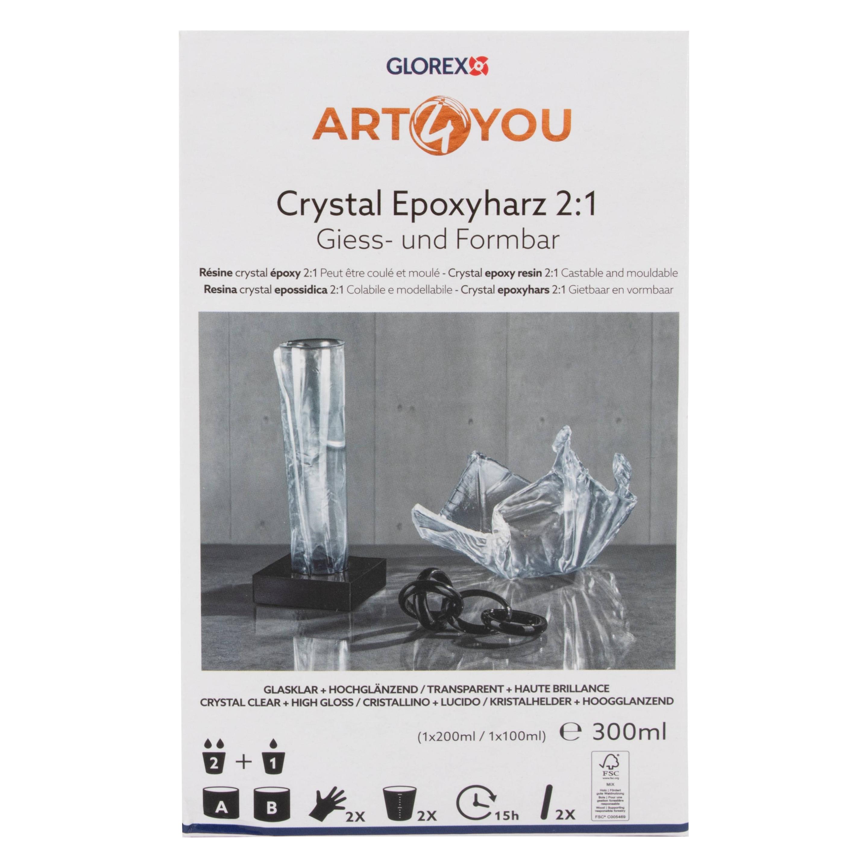 Glorex Crystal Epoxyharz 2:1 300ml (62101541)