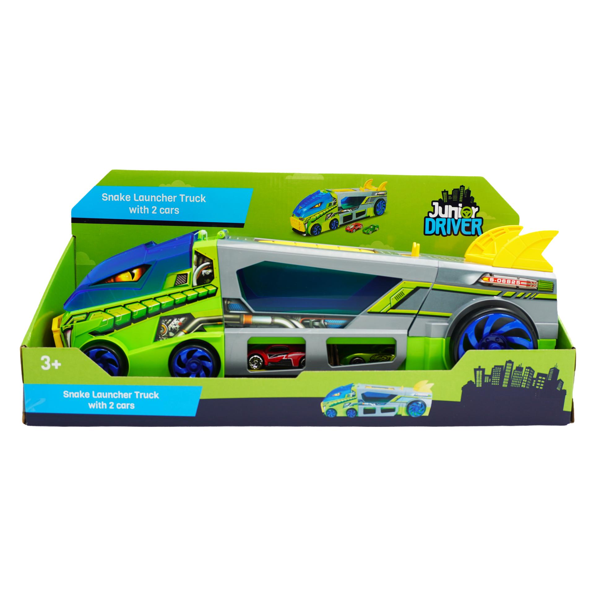 Junior DRIVER Snake Launcher Truck with 2 cars (AMOS507219)