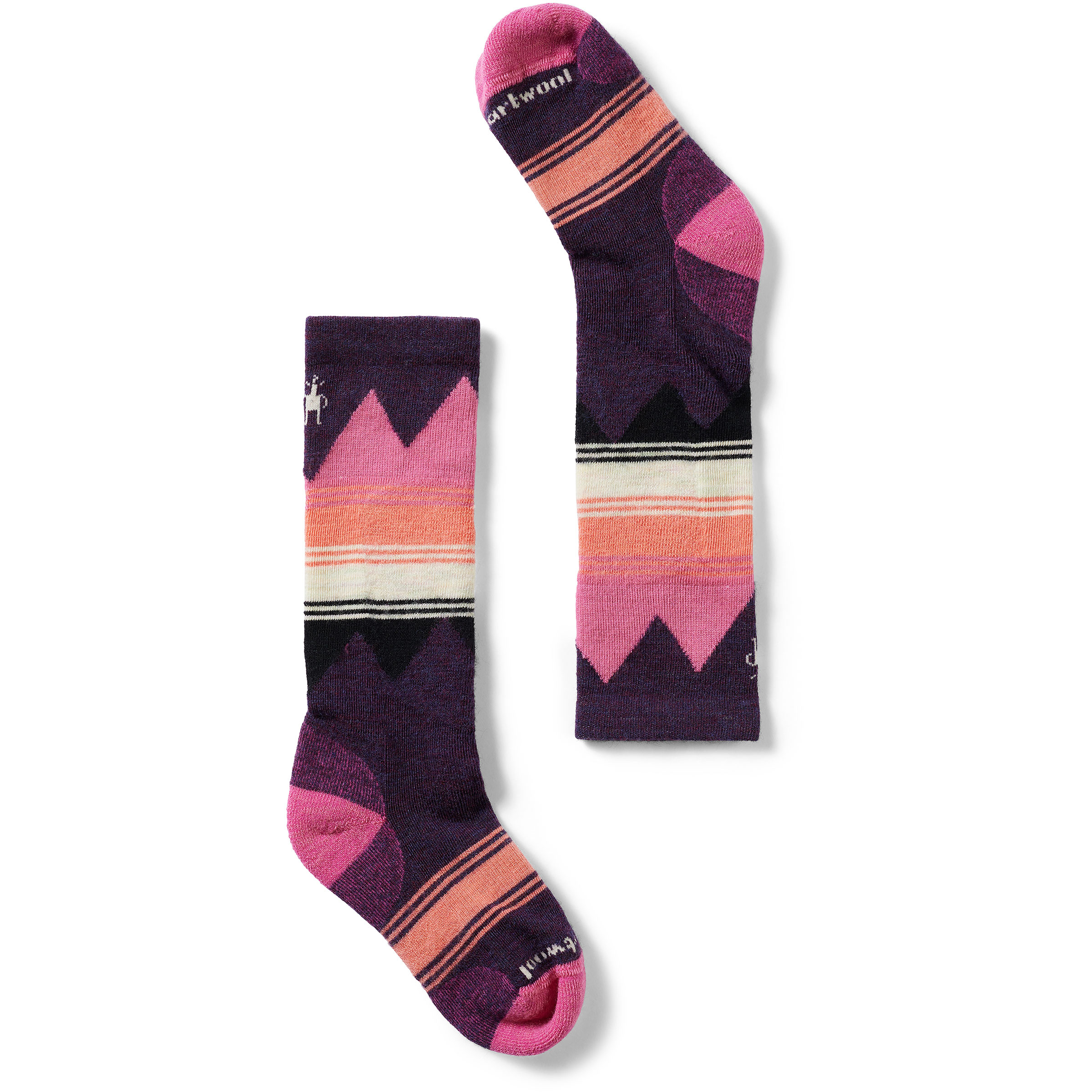 Smartwool Ski Light Cushion OTC Kinder Skisocken pink Größe 33 Freeride | Skifahren Hautfreundlich Merinowolle
