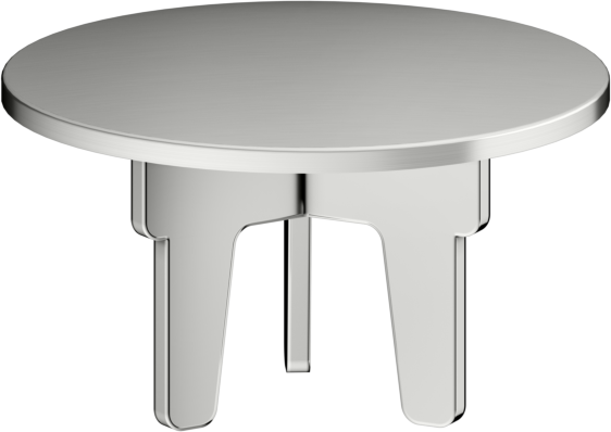 KEUCO Universal Ventilabdeckung 59903210000 für Schaftventile, G 1 1/4, Edelstahl-finish