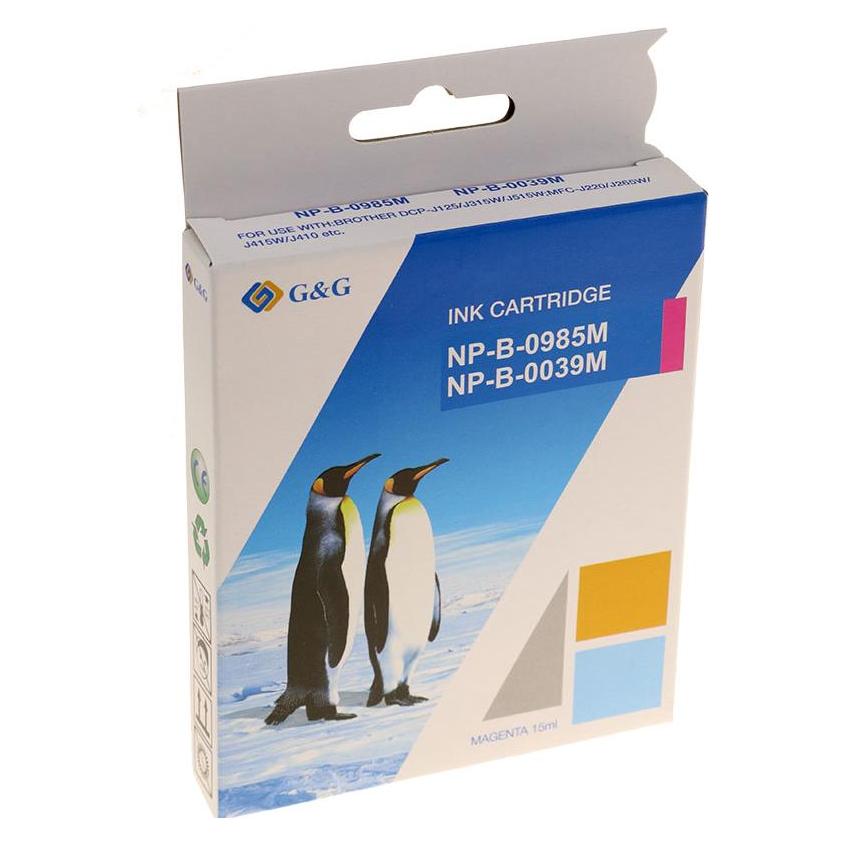 G&G kompatibel Ink mit LC-985M, NP-B-LC985M, magenta, 260S (M) (14549)