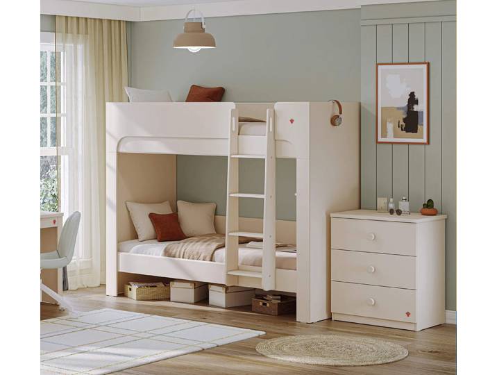 Möbel-Zeit Etagenbett VARIA 90x200 cm – Optional mit Bettschublade & Matratzen