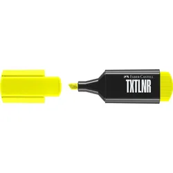 FABER-CASTELL TXTLNR Superfluorescent Textmarker schwarz 1.0 - 5.0 mm Schreibfarbe: Gelb
