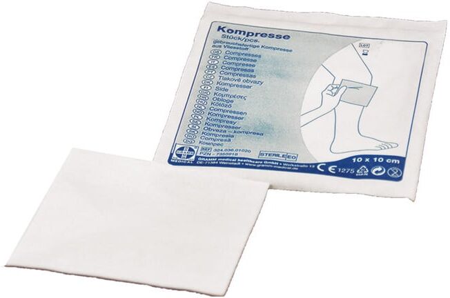 Gramm Medical Compresse stérile pour plaies, 75 × 75 mm (324.036.07500)