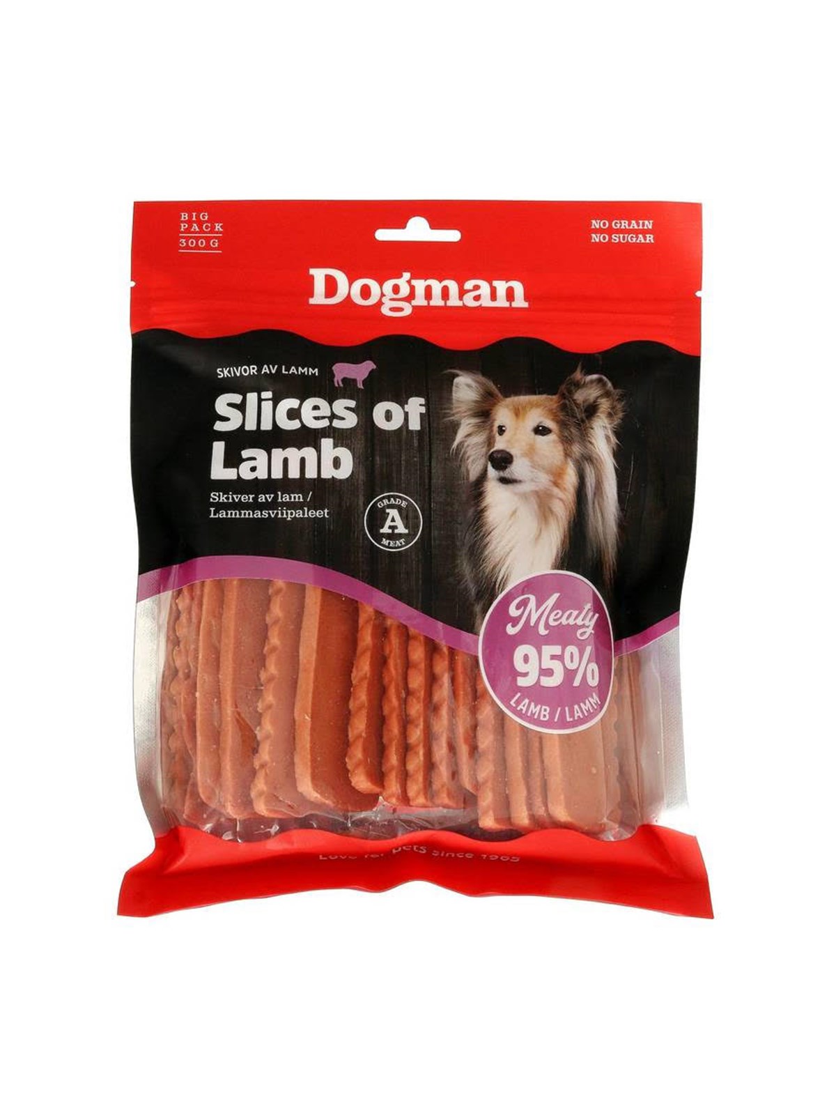 Dogman Meaty Lammfleischscheiben Hundeleckerlis 300g