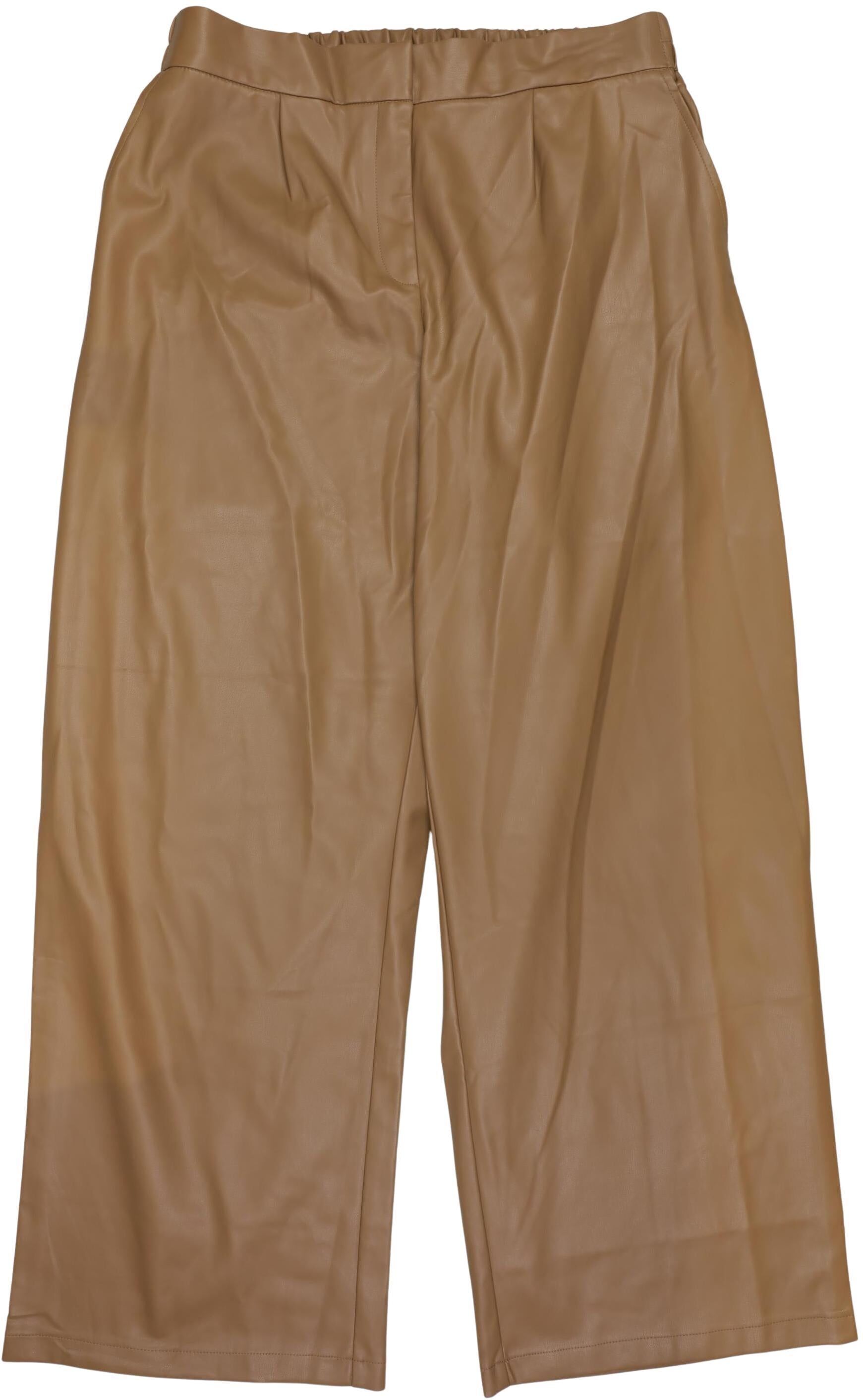 Studio Untold Damen Stoffhose, Beige, Gr. EU 52, Kunstleder - Second Hand