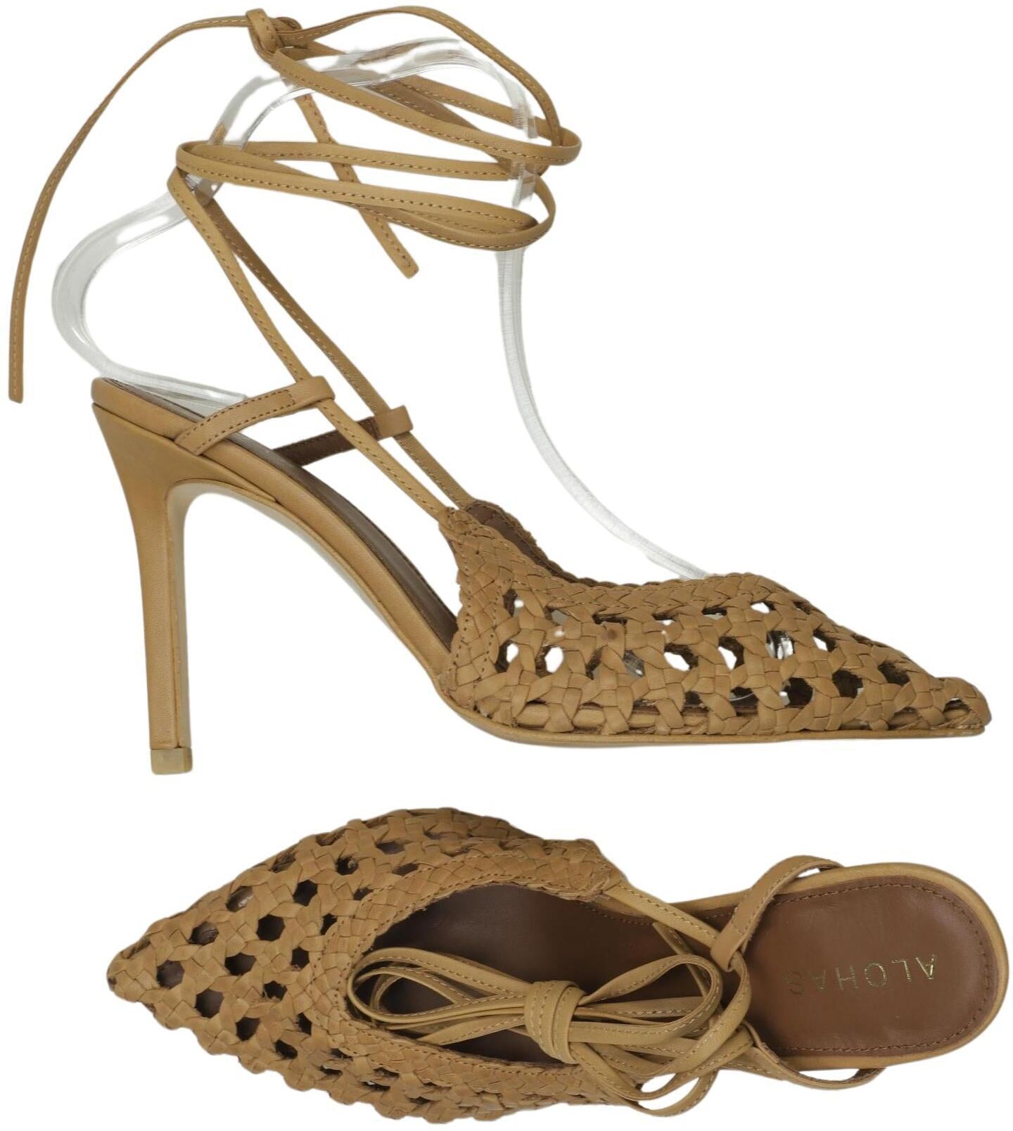 Alohas Damen Sandalen, Braun, Gr. EU 39, Leder - Second Hand