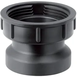 Geberit Anschlussstutzen 152181161 2", DN 50, Dichtung und Überwurfmutter, PE-HD, schwarz