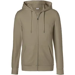 KÜBLER SHIRTS Kapuzen-Sweatjacke sandbraun M - 5022 6330-25-M - sandbraun