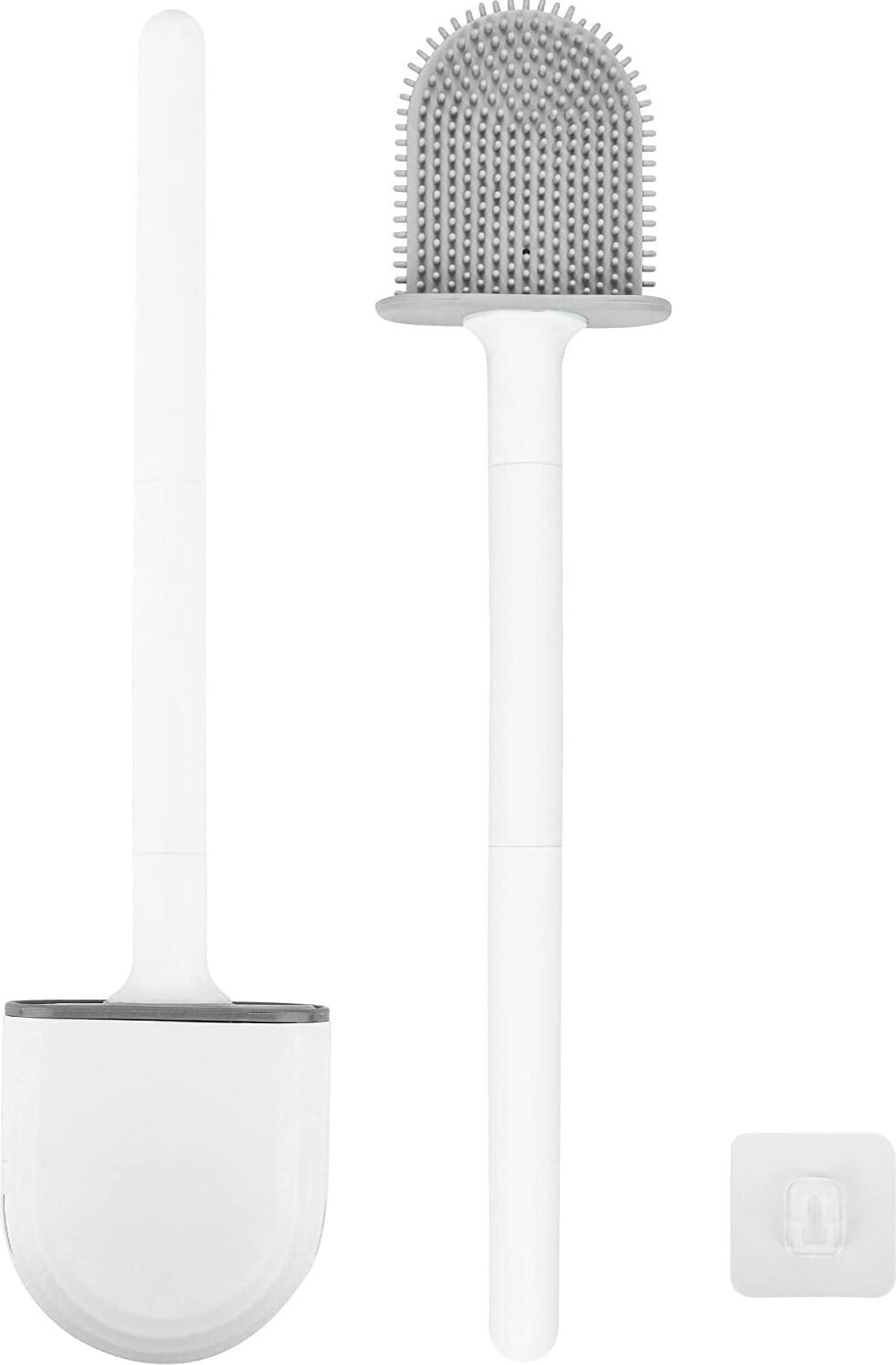 INF Toiletborstel met houder TPU - Wit