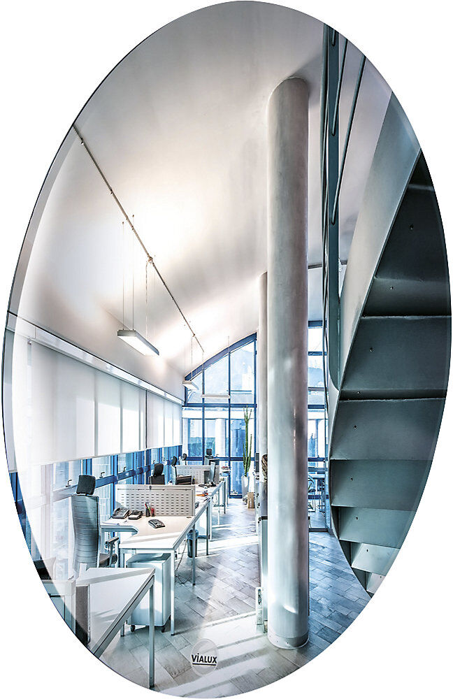 Überwachungsspiegel, Polymir®, HxB 400 x 400 mm, flexible Halterung Vialux