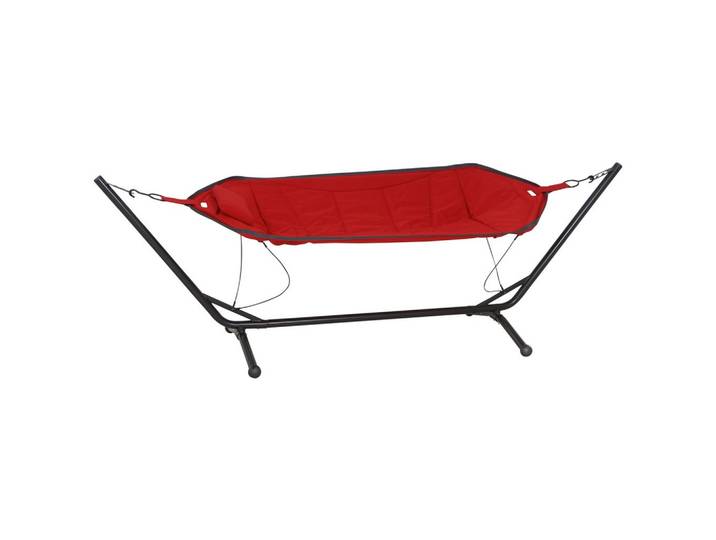 Hängematte Bahia ca. 105x305 cm Rot/Grau