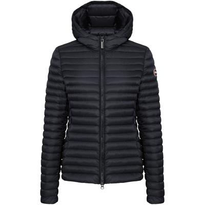 Leichtdaunenjacke COLMAR, Damen, Gr. 42 (S), schwarz, Web, Obermaterial: 100% Polyamid. Futter: 100% Polyamid. Wattierung: 90% Entendaune, 10% Entenfeder, tailliert normal, hoch geschlossener Ausschnitt, abgesteppte Kante, Jacken, leicht taillierte...