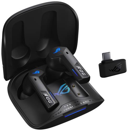 Asus ROG Cetra True Wireless Speednova In Ear Kopfhörer Bluetooth Stereo Schwarz Noise Cancelling Ladecase Gaming