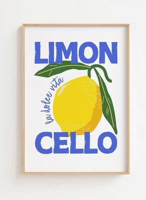 Uplift Essentials Mediterranean Lemon Tree Prints Italian Landscape Wall Art Modern Cottagecore Canvas Painting For Spring Home Decor style 8 12x16 In